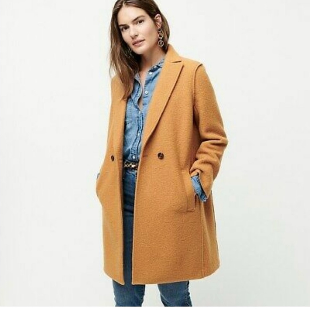 J.Crew Daphne topcoat in Italian boiled wool. SZ 4